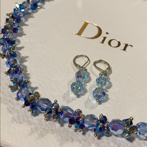 Swarovski necklace + earring set - Picture 4 of 8